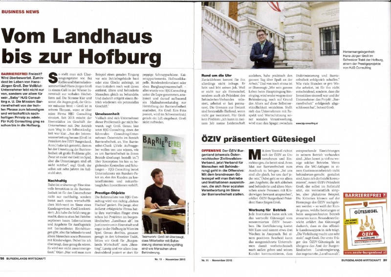 Burgenlands Wirtschaft Nov. 2015