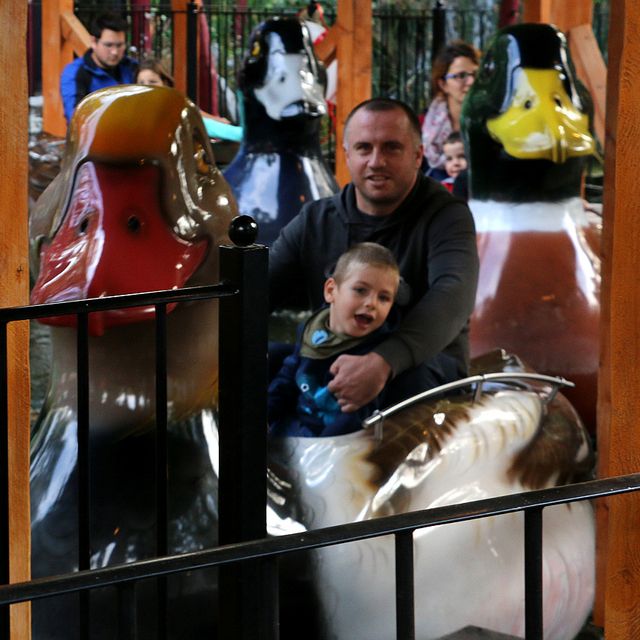 Familie in Entenbahn
