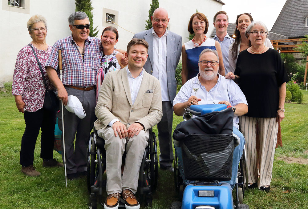 Gruppenbild mit Wolfgang Böck und Hans-Jürgen Groß