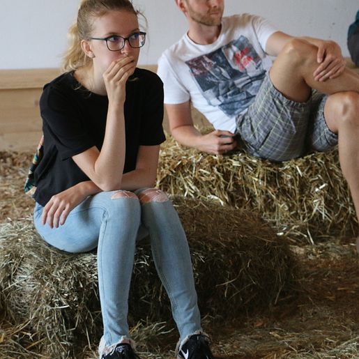 Bei der Filmvorführung