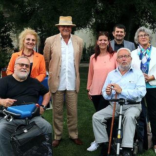 Gruppenbild mit Wolfgang Böck