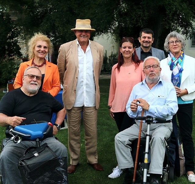 Gruppenbild mit Wolfgang Böck