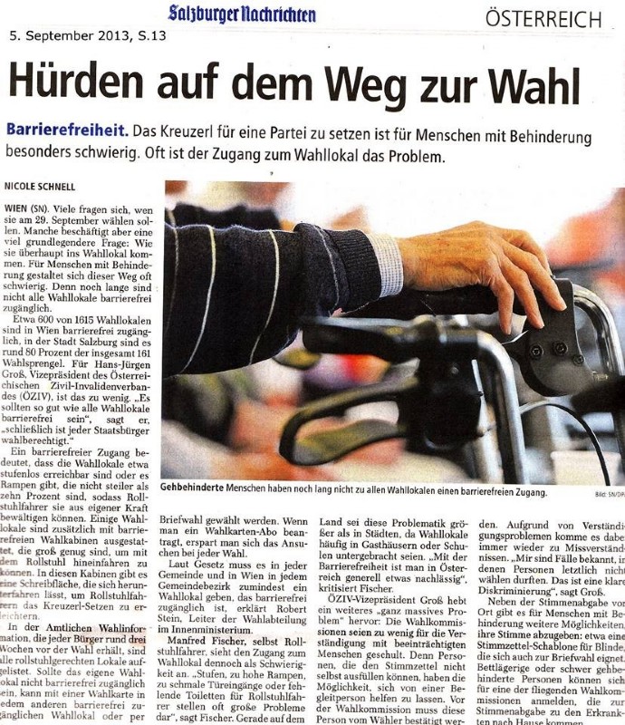 Salzburger Nachrichten 05.09.13