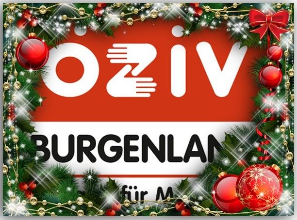 Symbolbild ÖZIV-Logo mit Weihnachtsdeko
