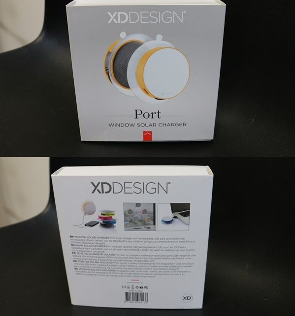 Mobiles Solar-Ladegerät mit integriertem USB-Anschluss und wiederaufladbarer Lithium Batterie NEU